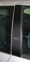 REAL CARBON FIBRE PILLAR COVERS PEUGEOT 206