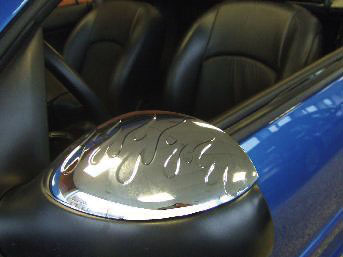 PEUGEOT 206 FLAME STYLE CHROME MIRROR COVERS